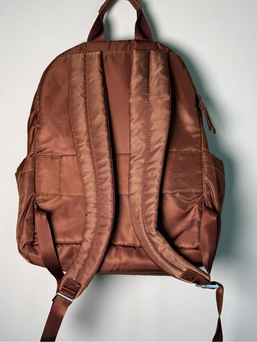 Vera Bradley Bancroft Backpack Cinnamon Brown Nylon Laptop Bag